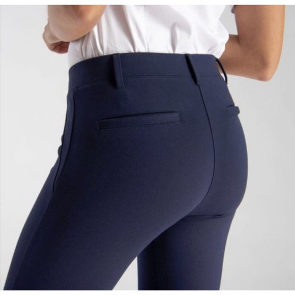 Betabrand Dress Pant Yoga Pants Crop Classic Navy Blue Small W0249‎ $68 - Picture 2 of 12